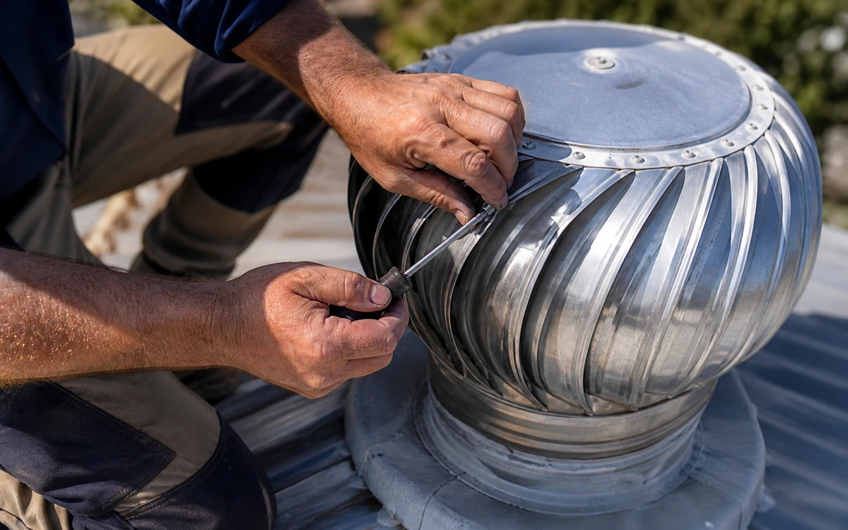 Roof turbine repair contractor